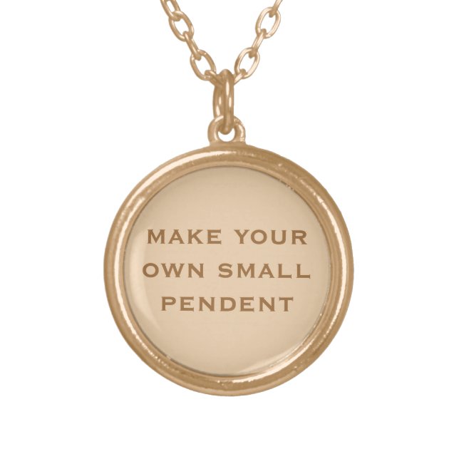 Create Your Own Gold Plated Necklace (Front)