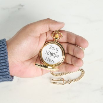 Create Your Own Gold Pocket Watch by zazzle_templates at Zazzle