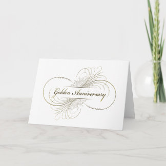 Create Your Own Golden Anniversary Design Card