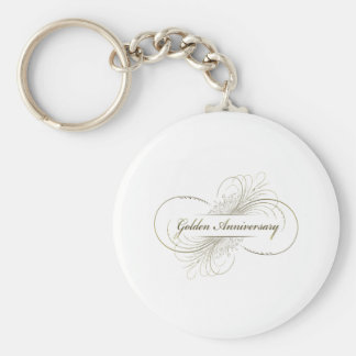 Create Your Own Golden Anniversary Design Keychain
