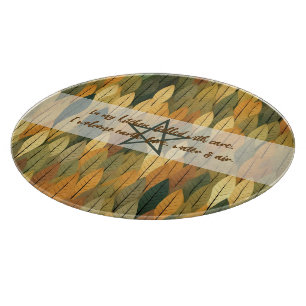 Create Your Own Golden Autumn Leaves Cutting Board