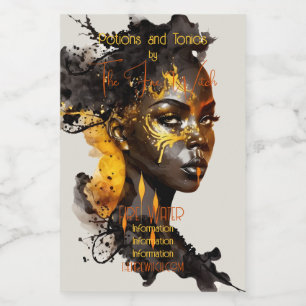 Create Your Own Golden Goddess Food Label