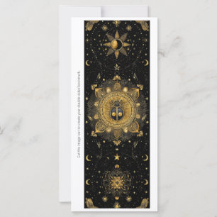 Create Your Own Golden Ladybug Bookmark Card