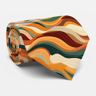 Create Your Own Golden Summer Heat Waves Neck Tie