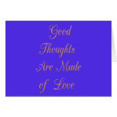Create Your Own Good Thoughts With Love (Front Horizontal)