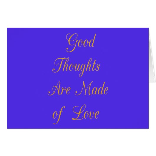 Create Your Own Good Thoughts With Love (Front Horizontal)