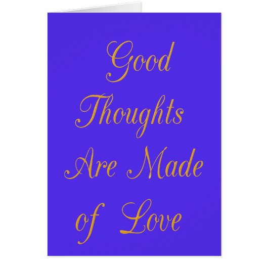 Create Your Own Good Thoughts With Love Cards (Front)