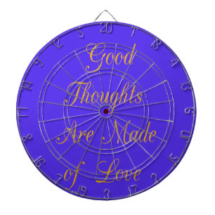 Create Your Own Good Thoughts With Love  Dart Board