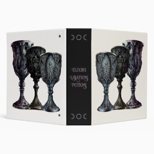 Create Your Own Gothic Black Chalices 3 Ring Binder
