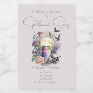 Create Your Own Gothic Roses Food Label