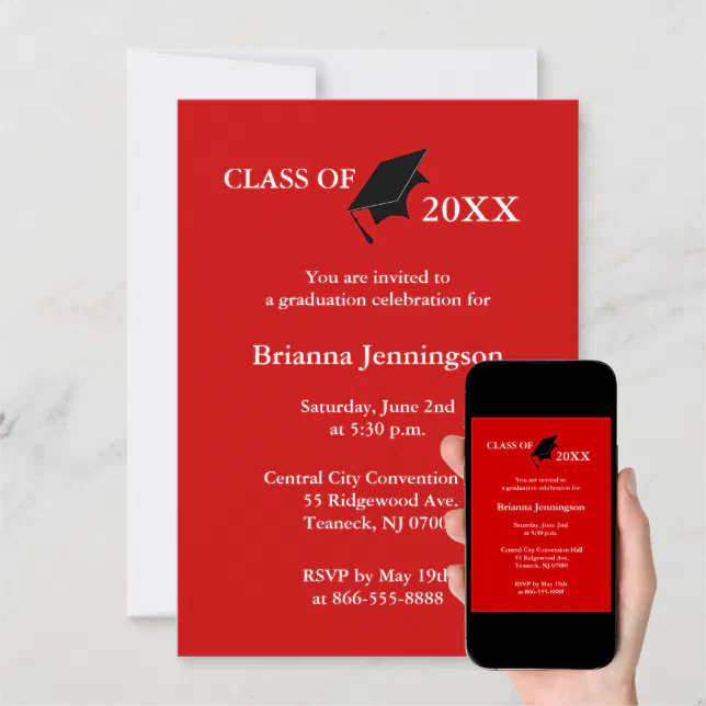 Create Your Own Graduation Invitation 6 Zazzle 7267