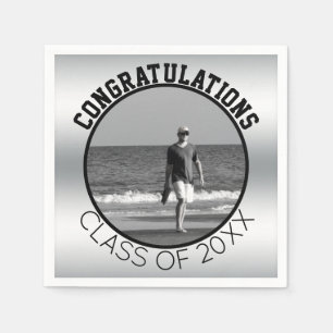 Create Your Own Graduation   Personalized Photo Paper Napkins