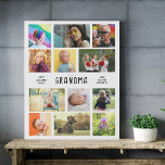 Create Your Own Grandparents Photo Collage Faux Canvas Print<br><div class="desc">Personalized Faux Canvas Photo Collage. Create a heartwarming gift that grandparents will cherish forever with our Personalized Faux Canvas Collage. This beautifully board allows you to turn 12 of your favorite family photos into a unique keepsake, celebrating the special bond between loved ones. Features: Customizable Design: Add 12 photos and...</div>