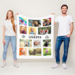Create Your Own Grandparents Photo Collage Fleece Blanket<br><div class="desc">Personalized Large Fleece Blanket Photo Collage Create a heartwarming gift that grandparents will cherish forever with our Personalized Fleece Blanket Photo Collage. This beautifully crafted blanket allows you to turn 12 of your favorite family photos into a unique keepsake, celebrating the special bond between loved ones. Features: Customizable Design: Add...</div>
