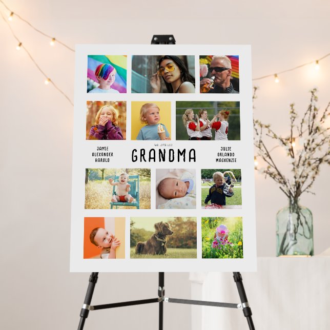 Create Your Own Grandparents Photo Collage Large Foam Board (In Situ (Stand))