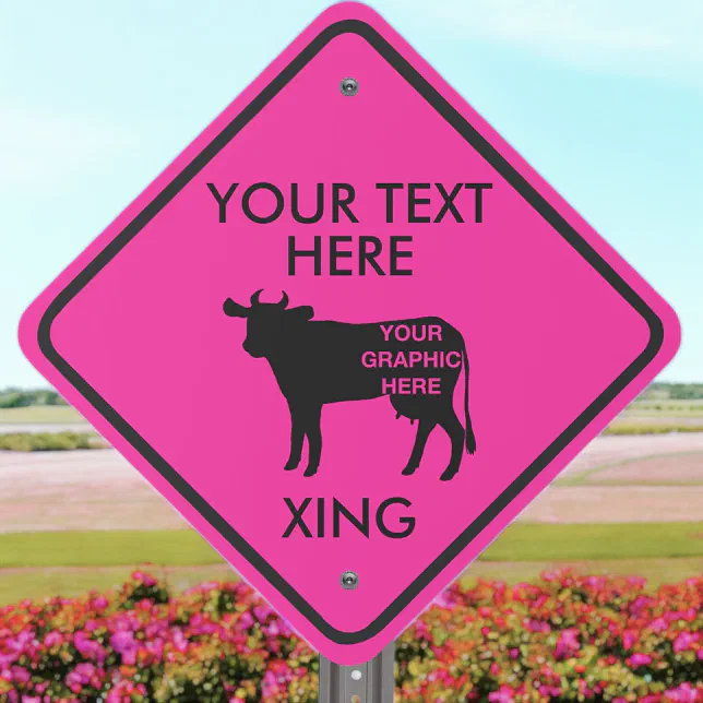 Create Your Own Graphic Hot Pink Animal Crossing Metal Sign | Zazzle