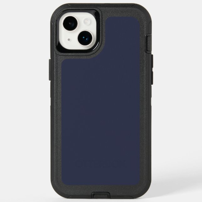  Create Your Own gray blue customizable Otterbox iPhone Case (Back)