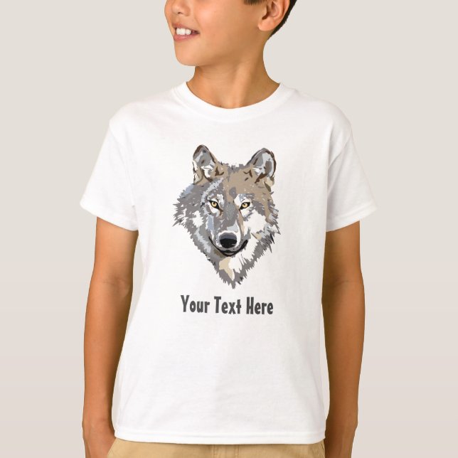 Create Your Own Gray Wolf T-Shirt (Front)