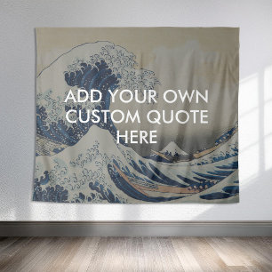Create Your Own Great Wave Quote Tapestry