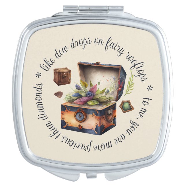 Create Your Own Greatest Treasure Compact Mirror (Front)