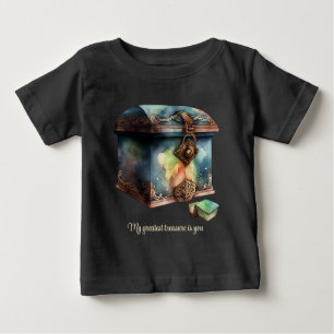 Create Your Own Greatest Treasure Watercolor Baby T-Shirt