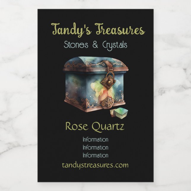 Create Your Own Greatest Treasure Watercolor Wine Label (Single Label)