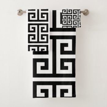 Create Your Own Greek Key Pattern Bath Towel Set by cliffviewgraphics at Zazzle