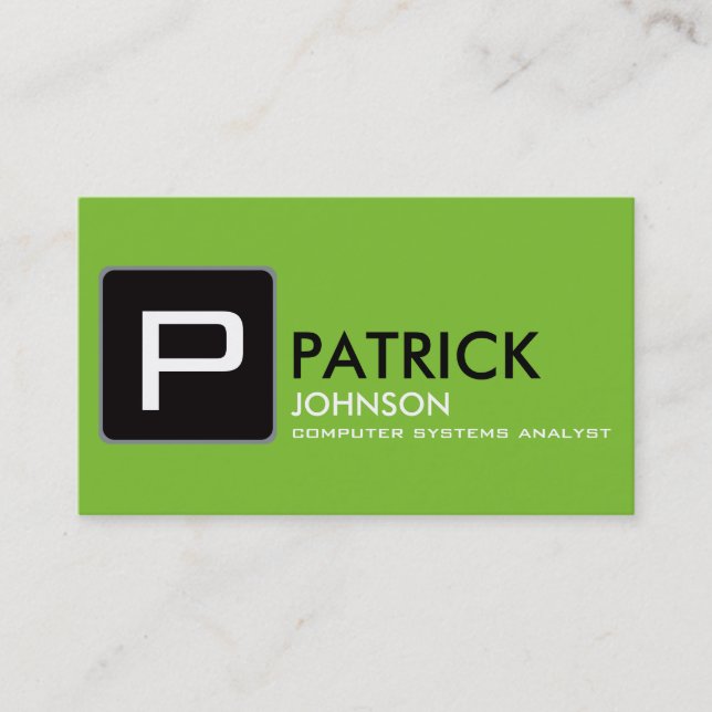 Create your own green, attractive and modern business card (Front)
