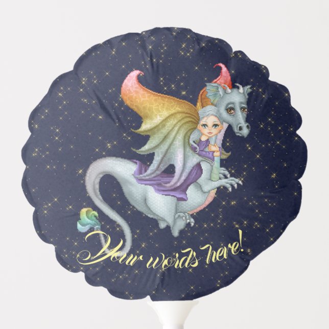 Create Your Own Green Dragon Rider All Occasion Balloon (Front)