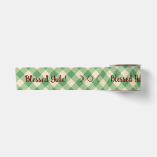Create Your Own Green Gingham Satin Ribbon