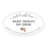 Create Your Own Greenery Baked With Love Oval Sticker