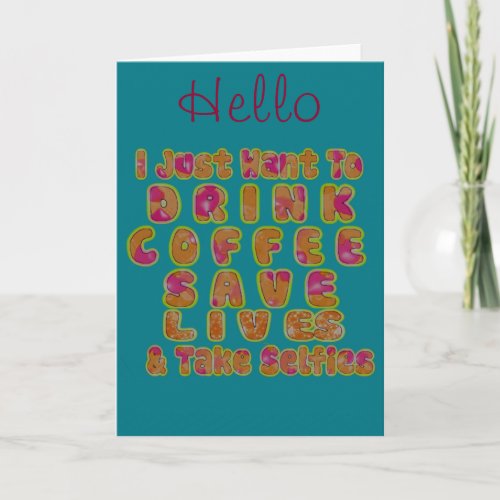 Create Your Own Greeting Card Vertical Template