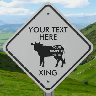 Create Your Own Grey Graphic Animal Crossing Metal Sign