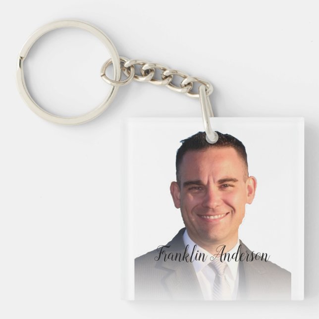 Create Your Own Groovy Selfie Amazing Keychain (Front)