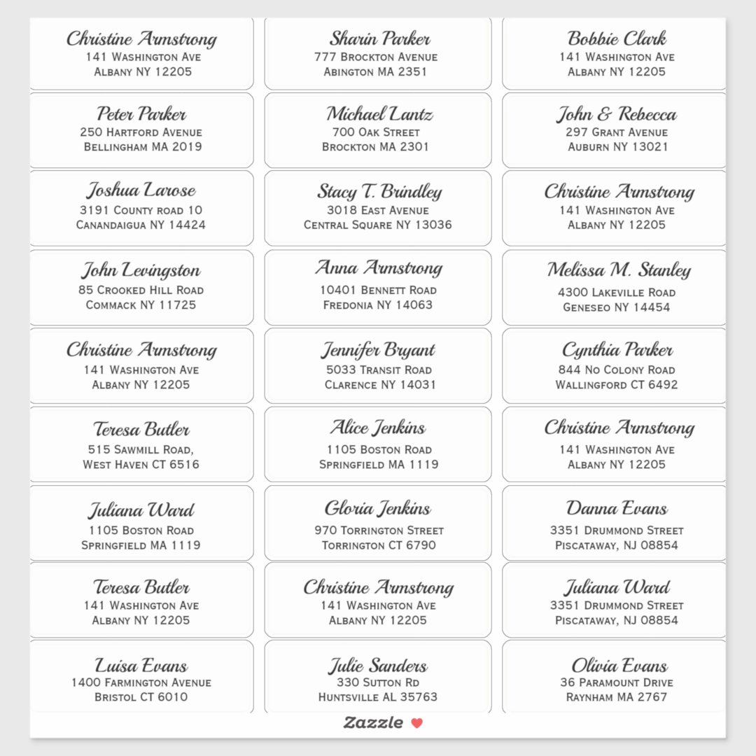 Create your own Guest Name and Address Sticker | Zazzle