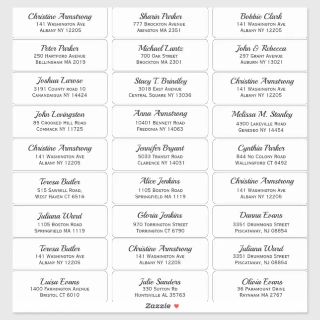 Create your own Guest Name and Address Sticker | Zazzle