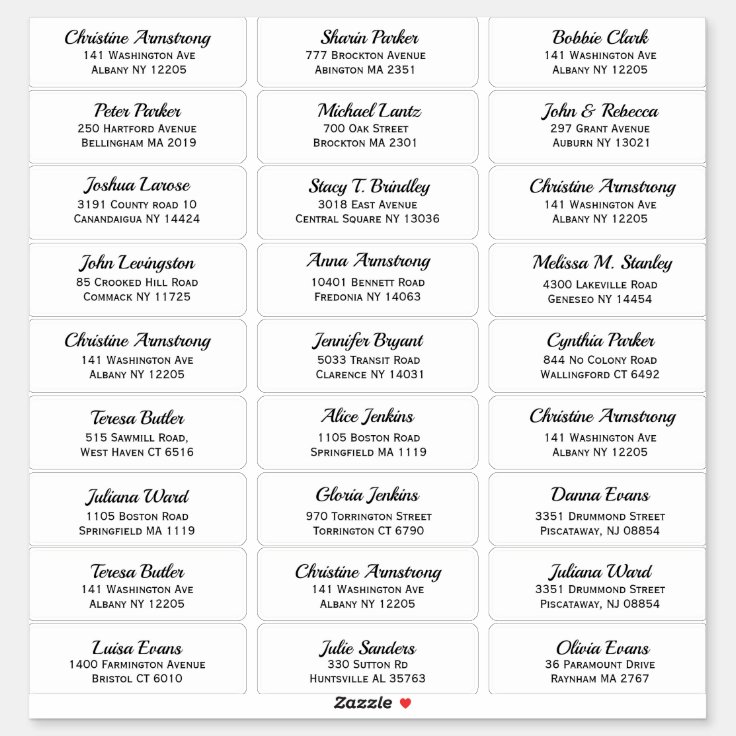 Create your own Guest Name and Address Sticker | Zazzle