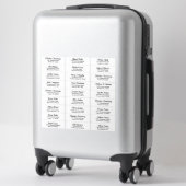 Create your own Guest Name and Address Sticker (Suitcase)