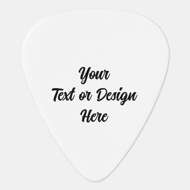 Create Your Own Guitar Pick (Front)
