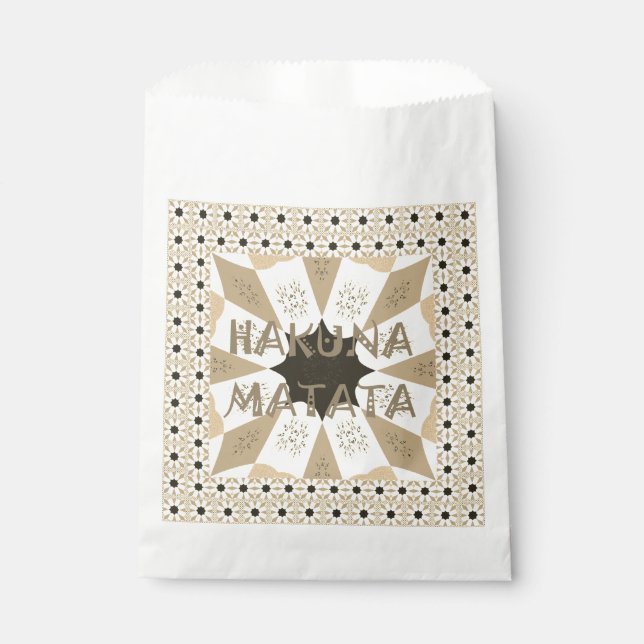 Create Your Own Hakuna Matata Favor Bag (Front)