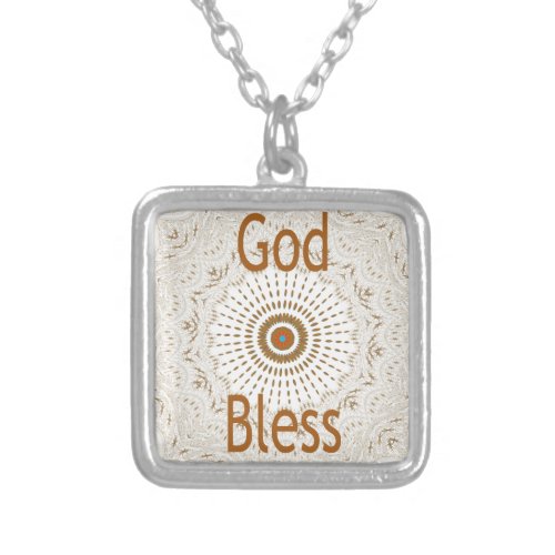 Create Your Own Hakuna Mtata God Bless Silver Plated Necklace