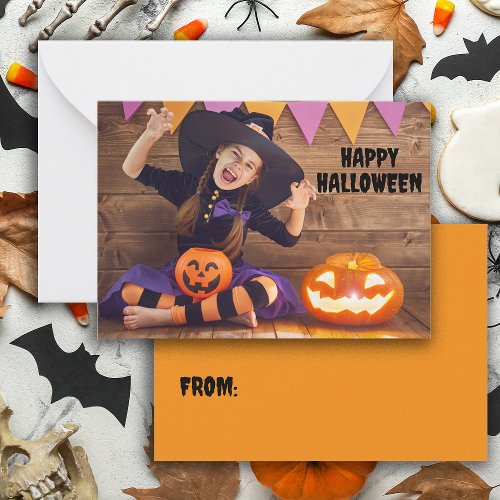 Create Your Own Halloween Classroom Note Card