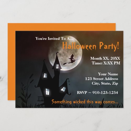 Create Your Own Halloween Party Invitation