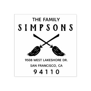 Create Your Own Halloween Return Address Rubber Stamp