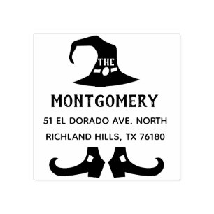 Create Your Own Halloween Return Address Rubber Stamp