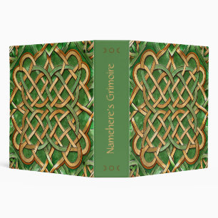 Create Your Own Hand Drawn Copper Celtic Knotwork 3 Ring Binder