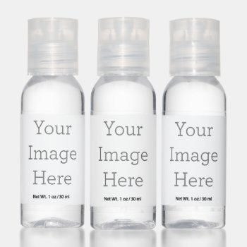 Create Your Own Hand Sanitizer Travel Bottles by zazzle_templates at Zazzle