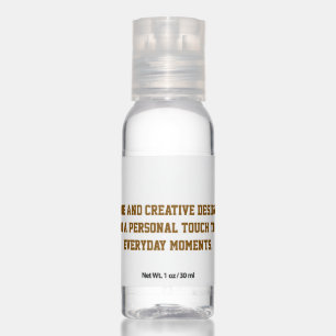 Create Your Own Hand Sanitizer Travel Bottles