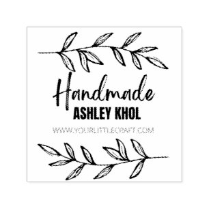 Create Your Own Handmade Name Rubber Self-inking Stamp