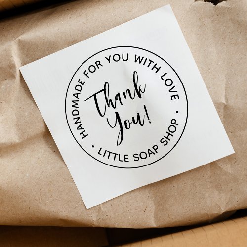 Create Your Own Handmade Thank You Rubber Stamp